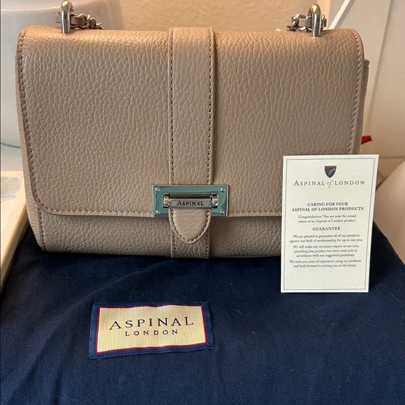 Aspinal of London medium Lottie taupe - Picture 1 of 8